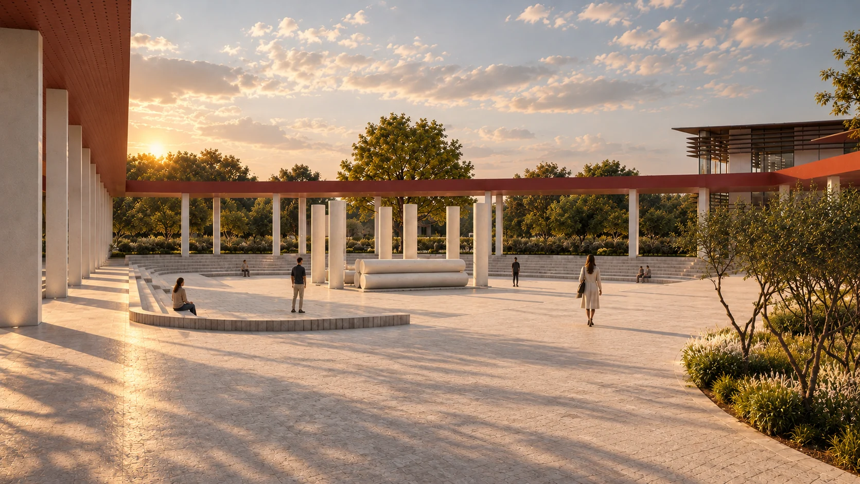 Central courtyard