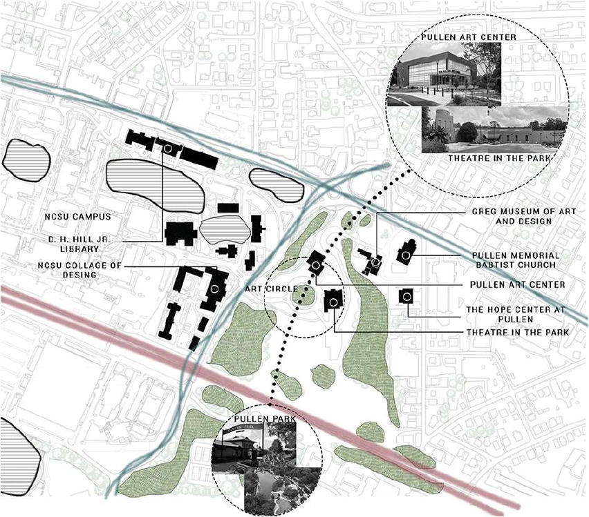 Cultural campus connection map